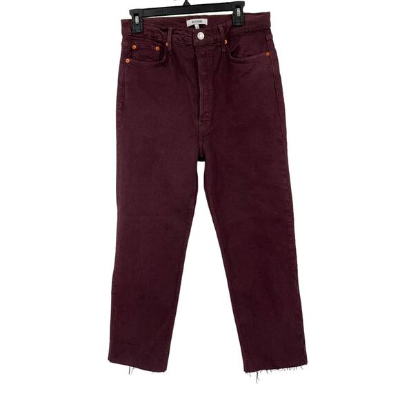 Re/Done Jeans Ultra High Rise Stove Pipe purple size 30 - Picture 2 of 5